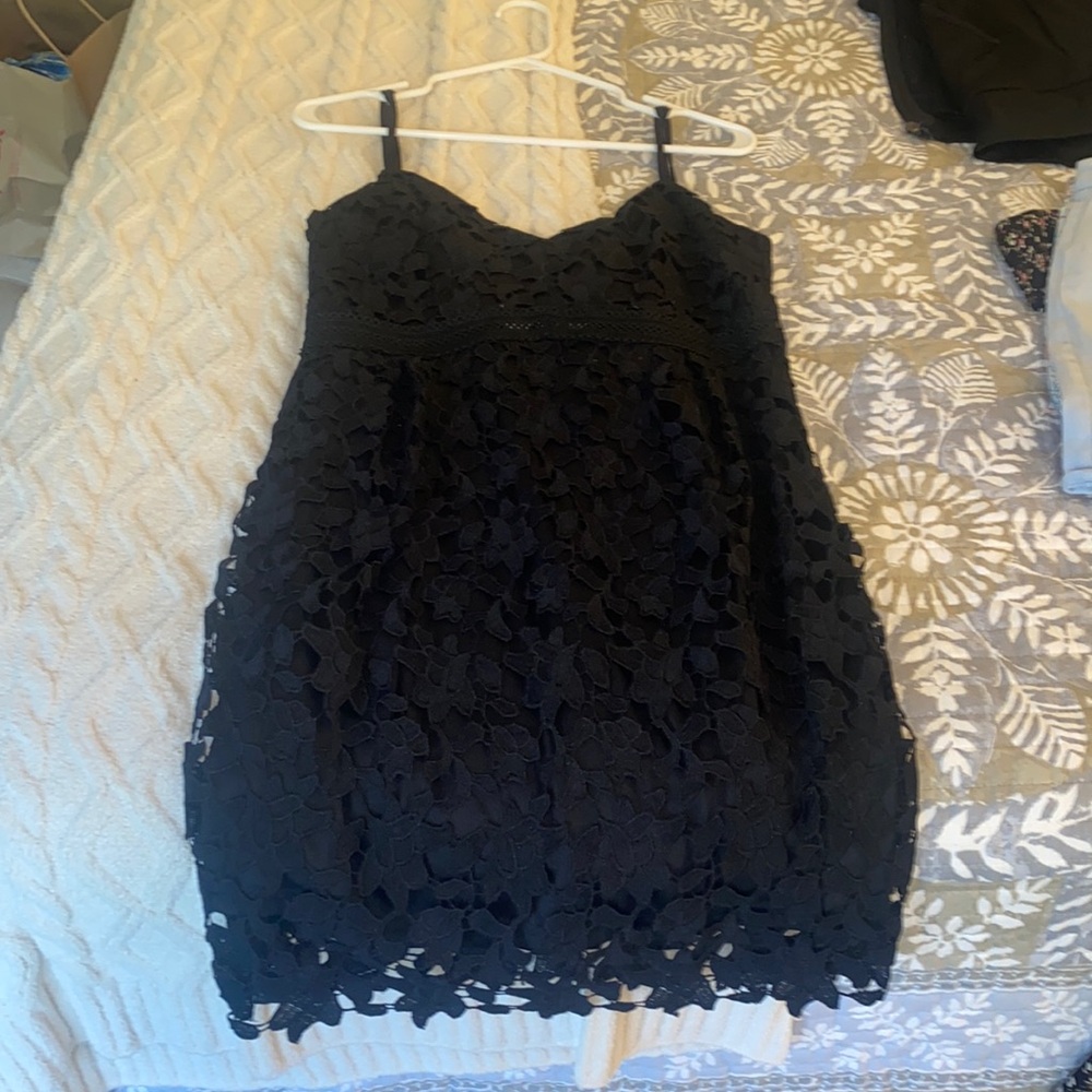 Lulus lace black mini